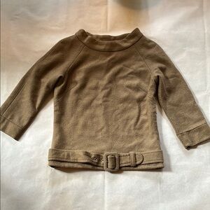 Vintage 1960s hip wool top with belted bottom approx sz 0